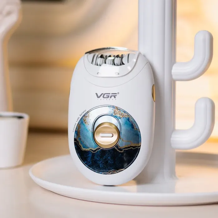 Эпилятор женский аккумуляторный 2 скорости USB депилятор для тела и ног VGR V-706 (HPV706) - изображение 1