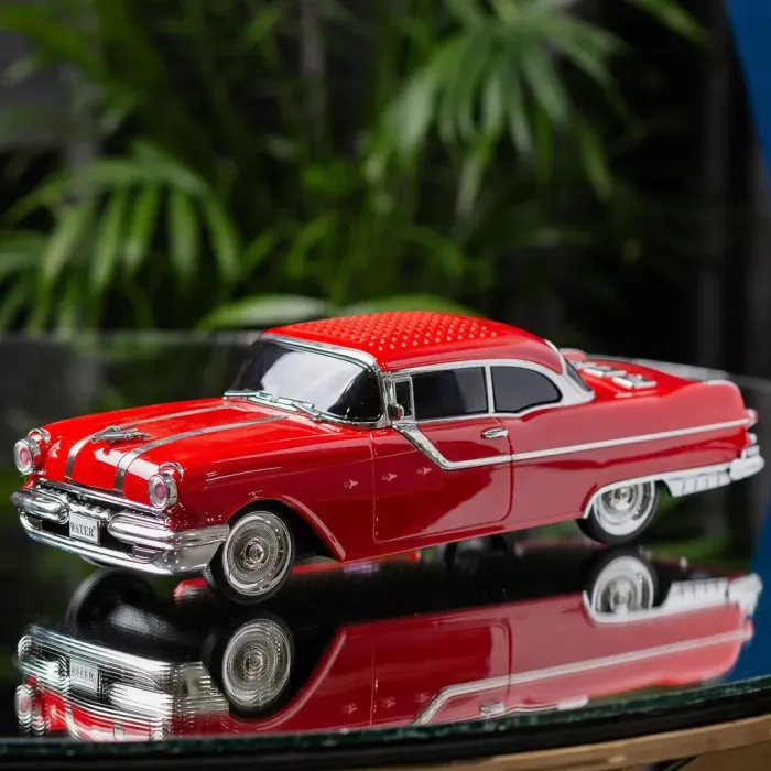 Портативна колонка Bluetooth бездротова у формі машинки 3 Вт потужна Червоний (UR125R) - зображення 1