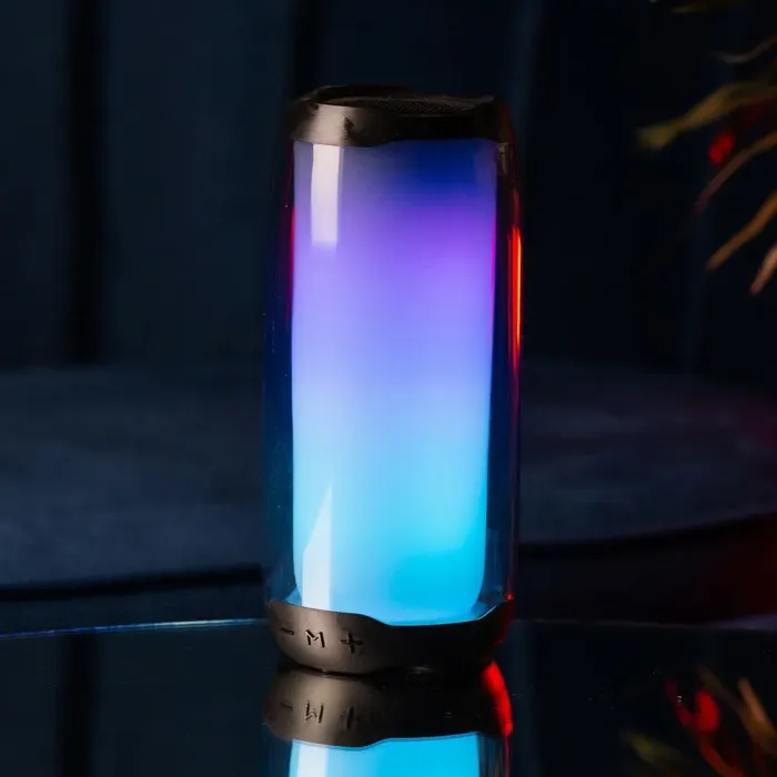 Портативна колонка Bluetooth Pulse 4 з підсвіткою та світломузикою USB Type-C/AUX 10 Вт (PULSE4B) - зображення 1