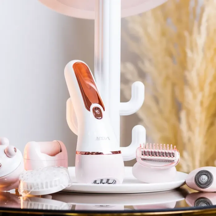 Эпилятор аккумуляторный для лица и тела женский 6 в 1 VGR домашний триммер USB VGR V-733 (V733P) - изображение 1