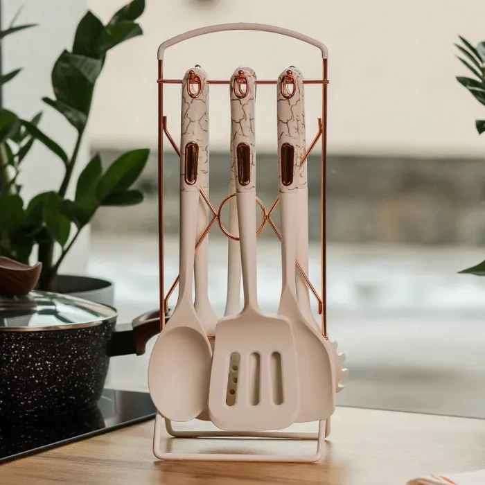 Набір кухонного приладдя на підставці 6 штук кухонні аксесуари (YRUR3) - зображення 1