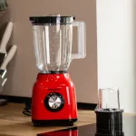 Блендер портативный 2 в 1 с чашей 1,5 л и 3 режима скорости 500 Вт. Sokany SK-168 Красный (SK168R)