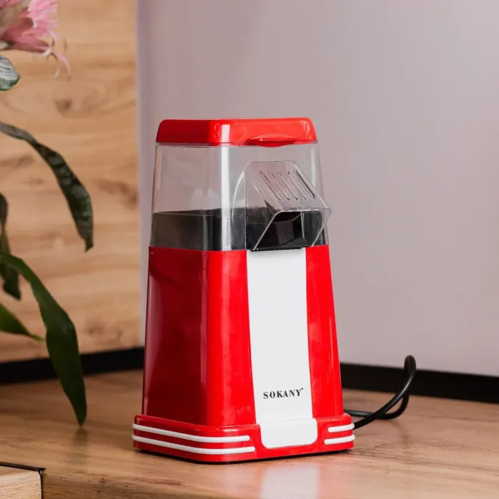 Апарат для попкорна электрический настольный 1200 Вт Sokany SK-289 (SK289RW) - изображение 1