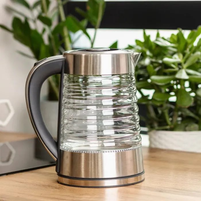 Электрочайник стеклянный бесшумный с подсветкой 2.2 л 2000 Вт Sokany SK-1027 (SK1027CST) - изображение 2