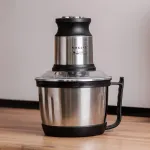 Блендер чопер подрібнювач 800 Вт 3 л м'ясорубка на 4 леза та 2 режими швидкості Sokany SK-7027 (SK7027SS)