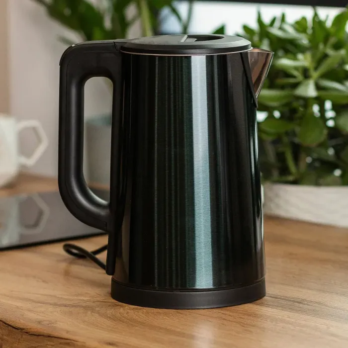 Електрочайник безшумний з нержавіючої сталі на 2,5 л 1500 Вт Sokany SK-SH-1088 Чорний (SKSH1088B) - зображення 2