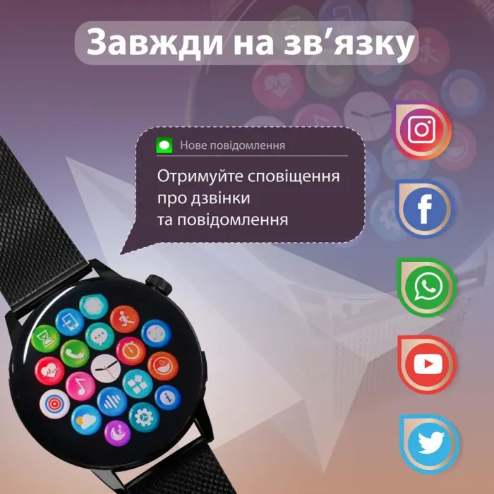 Смарт годинник жіночий водонепроникний G3 Pro Bluetooth 5.2 (Android, iOS) (UR151B) - зображення 5