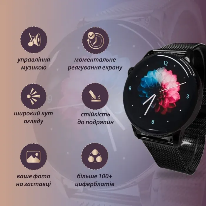 Смарт годинник жіночий водонепроникний G3 Pro Bluetooth 5.2 (Android, iOS) (UR151B) - зображення 6