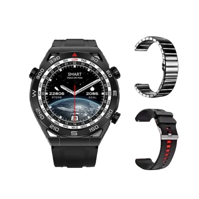 Смарт часы SmartX X5Max мужские / звонки (Android, iOS) +2 ремешки (UR154B) - изображение 1