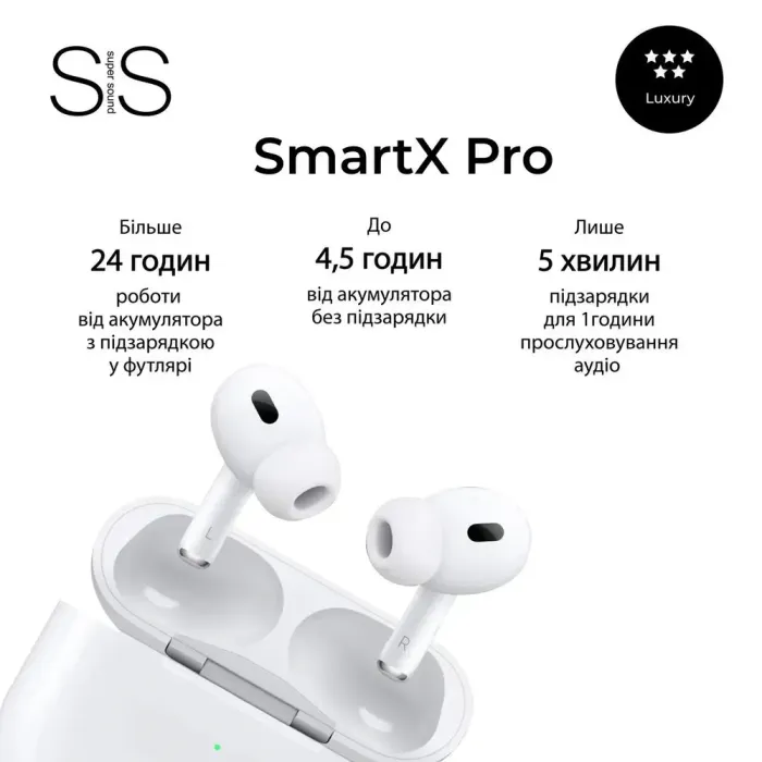 Беспроводные наушники SmartX Pro Luxury Bluetooth с шумоподавлением (SAPSL) - изображение 5