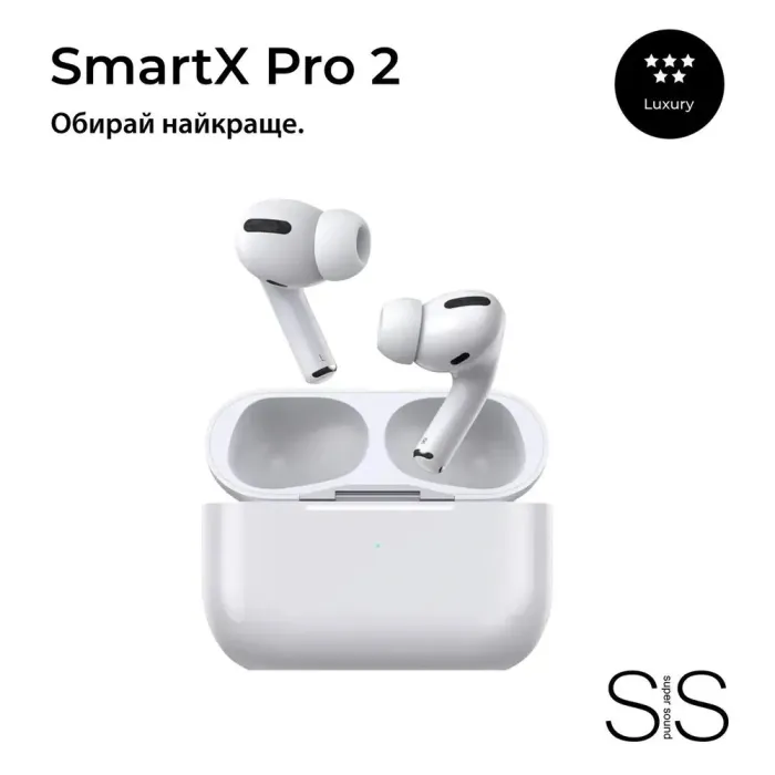 Навушники бездротові SmartX Pro 2 Luxury Bluetooth люкс якість (SAP2L) - зображення 2