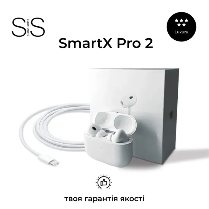 Навушники бездротові SmartX Pro 2 Luxury Bluetooth люкс якість (SAP2L) - зображення 3