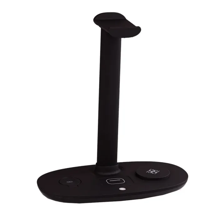 Зарядний пристрій бездротовий підставка для навушників 4в1 тримач для гарнітури IOS та Android (UR146B) - зображення 7