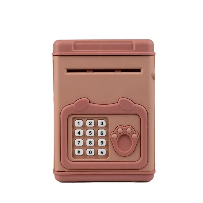 Сейф скарбничка електронна дитяча з купюроприймачем кодовим замком та відбитком пальця (LSB6909BR) - зображення 2