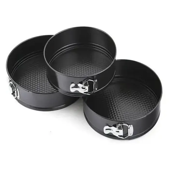 Форма для выпечки с антипригарным покрытием 3 шт набор круглых форм для выпечки (QX403B) - изображение 2