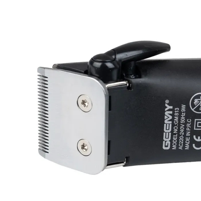 Машинка для стрижки волосся та бороди професійна від мережі 5 насадок, триммер для волосся Geemy GM-813 (GM813SL) - зображення 5