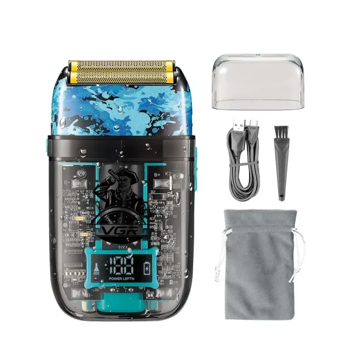 Електробритва портативна професійна чоловіча 5 Вт бритва шейвер для сухого гоління VGR V-352 (V352BL) - зображення 2
