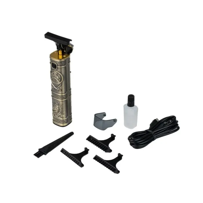 Тример професійний акумуляторний з насадками та USB машинка для стрижки бездротова VGR V-096 (V096GL) - зображення 6