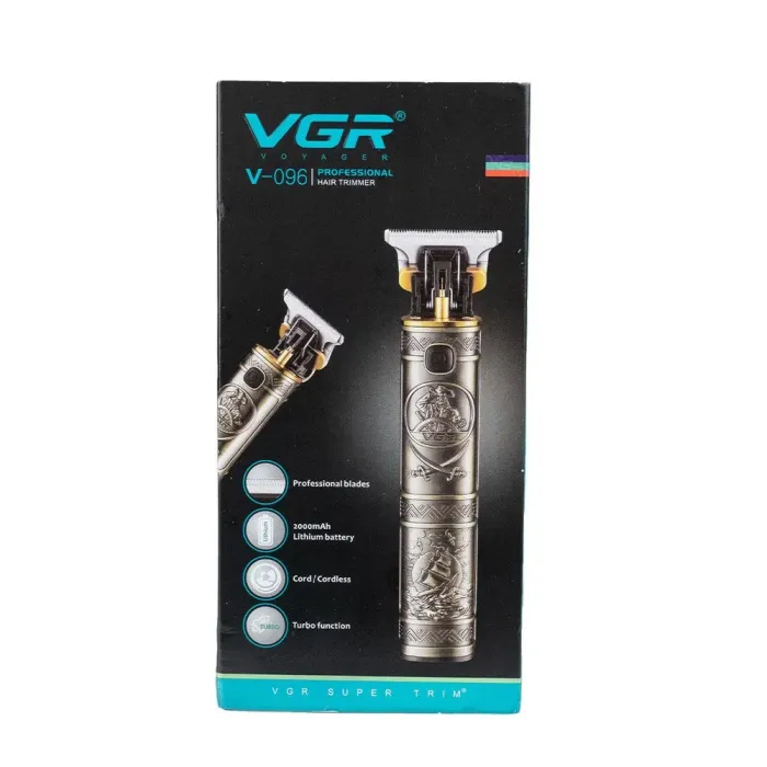Тример професійний акумуляторний з насадками та USB машинка для стрижки бездротова VGR V-096 (V096GL) - зображення 8
