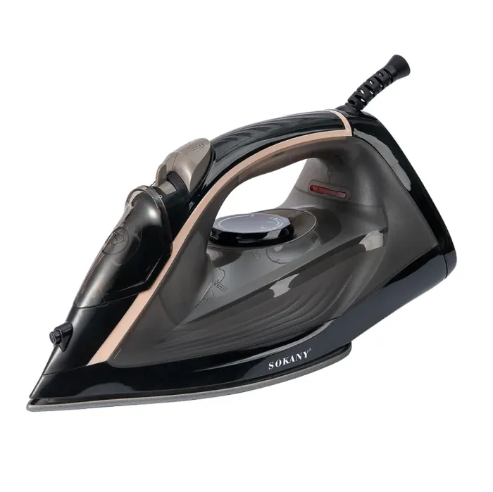 Праска парова з антипригарним покриттям 2000 Вт праска керамічна з системою самоочищення SOKANY SK-YD-2098 (SKYD2098B) - зображення 1