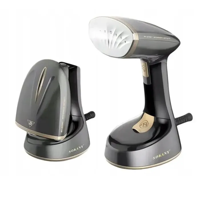 Відпарювач ручний вертикальний 1300 Вт парогенератор для одягу та штор від мережі SOKANY SK-GT-3065 (SKGT3065B) - зображення 3