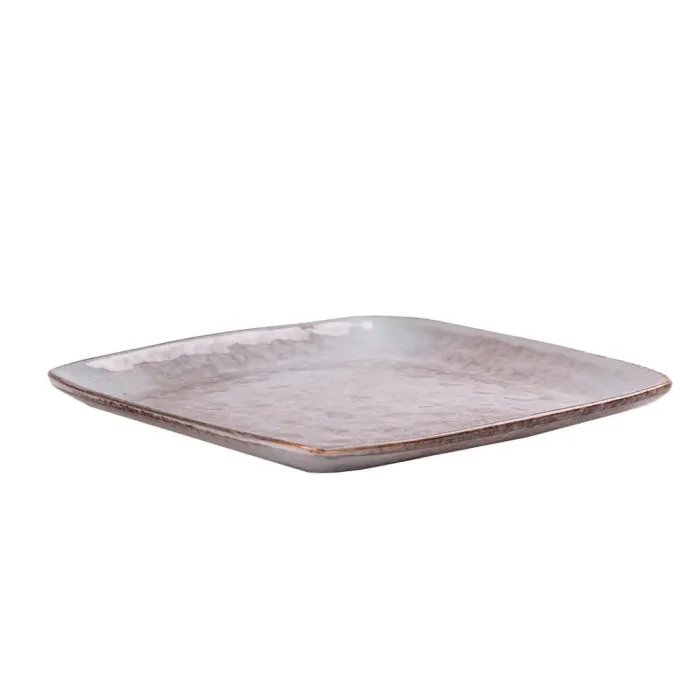 Тарілка плоска квадратна з порцеляни 26.5 см обідня тарілка (HP631) - зображення 2