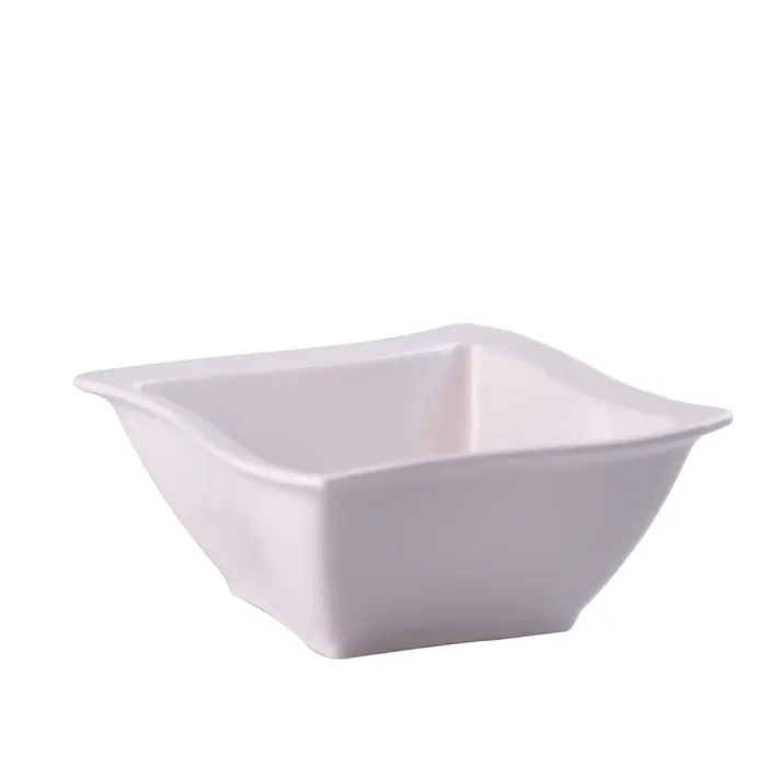 Тарілка глибока квадратна з порцеляни 14.5 см супниця (HP608) - зображення 2