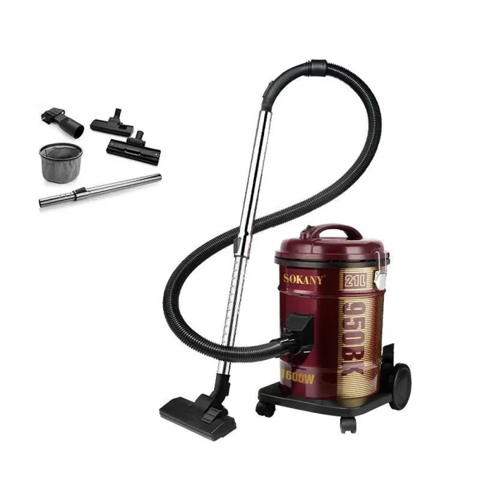 Пилосос для дому потужний 3600 Вт 3 насадки та мішок, професійний пилосос для сухого прибирання SOKANY SK-3571 (SK3571R) - зображення 2