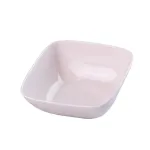 Тарілка глибока квадратна з порцеляни 15 см супниця біла на 500 мл (HP600)