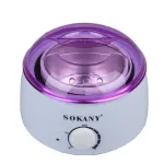 Воскоплав банковий з терморегулятором 500 мл нагрівач для воску в банках таблетках та гранулах SOKANY SK-117 (SK117W)