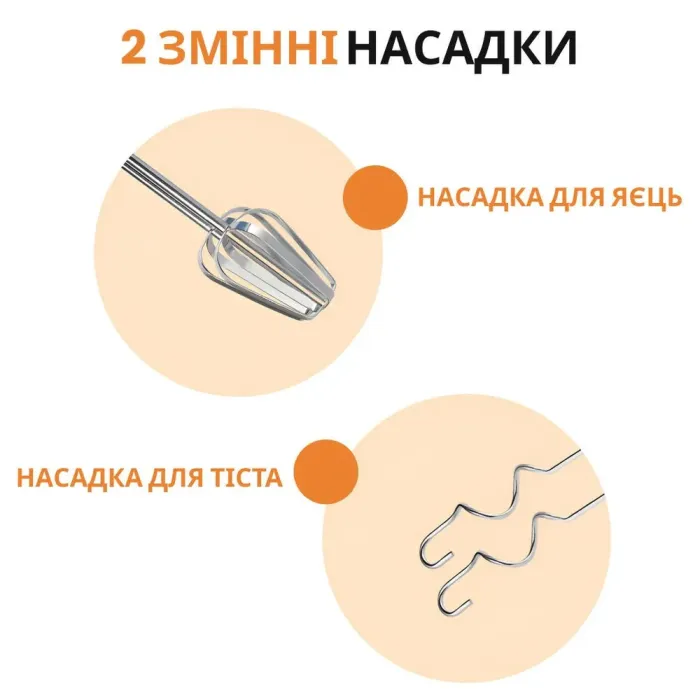 Миксер стационарный с чашей из нержавеющей стали 5 режимов скорости и 2 насадки Sokany CX-6652 (CX6652B) - изображение 7