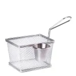 Корзина для фритюрниці з нержавіючої сталі з ємністю для соусу 9,5×19 см (HP743)