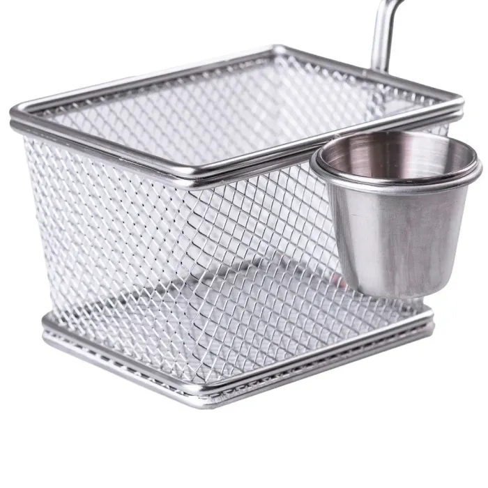 Корзина для фритюрницы из нержавеющей стали с емкостью для соуса 9,519 см (HP743) - изображение 2
