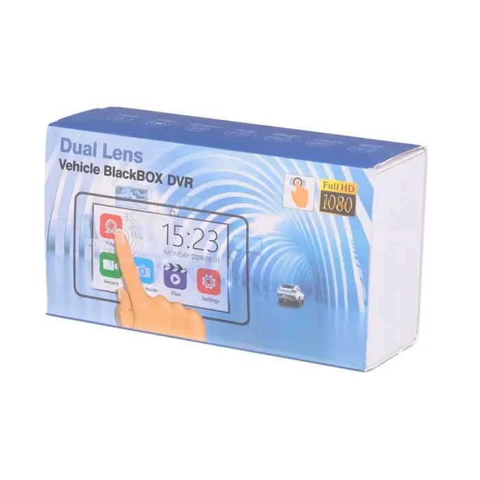 Автомобільний відеореєстратор на 2 камери акумуляторний нічного бачення (A10B) - зображення 5