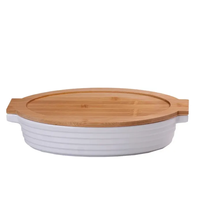 Страна для запекания овальная с крышкой от 1.8 л до 1 л. - изображение 4