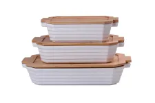 Страна для запекания прямоугольная с крышкой от 1.8 л до 1 л.