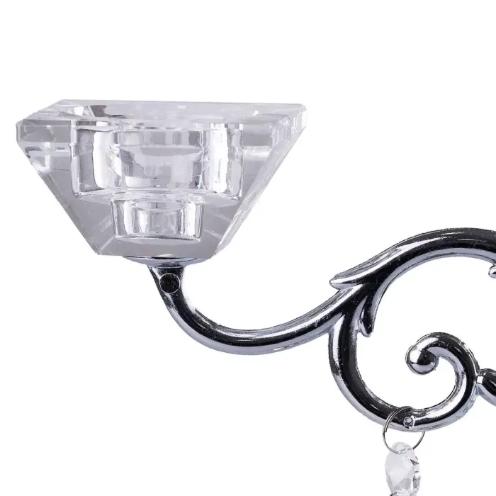 Підсвічник канделябр скляний на три свічки (HP441) - зображення 3