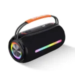 Портативна колонка Bluetooth бездротова з підсвічуванням акумулятор USB 2400 mah AUX BOOMBOX 360 (X360B)