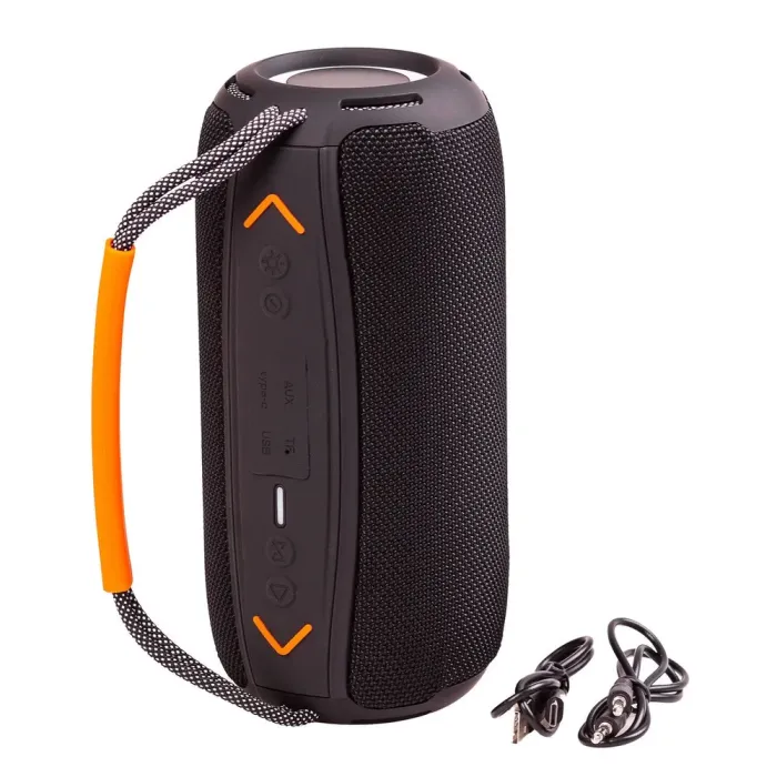 Портативна колонка Bluetooth бездротова з підсвічуванням акумулятор USB 2400 mah AUX BOOMBOX 360 (X360B) - зображення 7