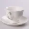 Чашка чайная из фарфора 200 мл с фарфоровым блюдцем (HP614)