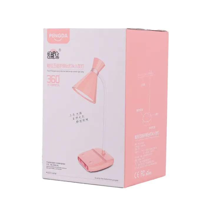 Лампа настільна акумуляторна з USB 3.2 Вт нічник настільний з сенсорним управлінням DM-5062 Блакитний (DM5062BL) - зображення 5