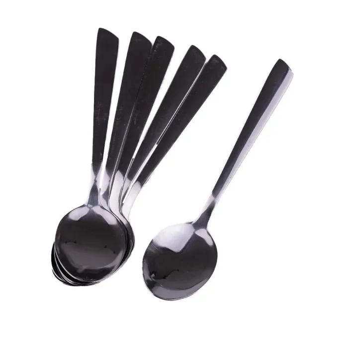 Набір столових ложок 6 шт нержавіюча сталь нержавіюча сталь гальванічне покриття (HP705) - зображення 3