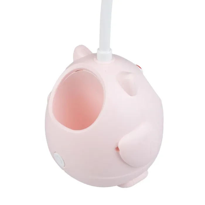 Лампа настільна дитяча акумуляторна з USB 4.2 Вт сенсорний настільний світильник Сова CS-289 Рожевий (CS289P) - зображення 5