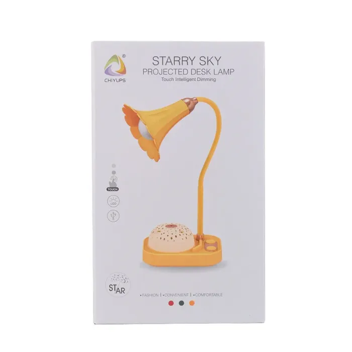 Лампа настільна акумуляторна нічник 3.2 Вт світильник з проекцією зоряного неба UP-180 (UP180Y) - зображення 5