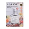 Блендер чопер подрібнювач 800 Вт 3 л м'ясорубка на 4 леза та 2 режими швидкості Sokany SK-YM-7034 (SKYM7034WST)
