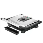 Електрогриль контактний сендвічниця 2000 Вт двосторонній нагрівання антипригарне покриття Sokany SK-202 (KJ202SS)