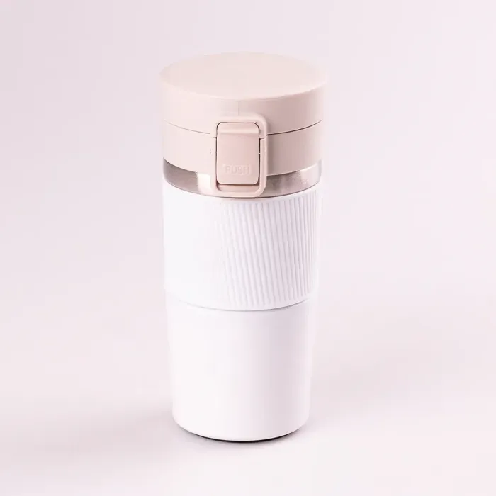 Термос металлический с поильником 400мл из нержавеющей стали, изолированный до 12 часов. (HP152W) - изображение 1