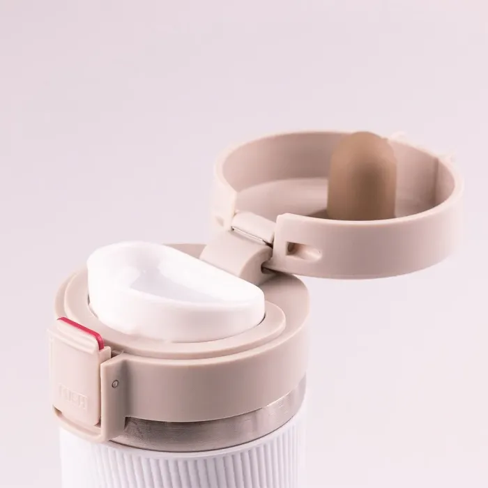 Термос металлический с поильником 400мл из нержавеющей стали, изолированный до 12 часов. (HP152W) - изображение 3