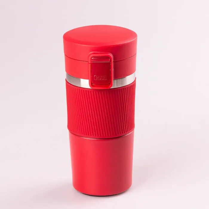 Термос металлический с поильником 400мл из нержавеющей стали, изолированный до 12 часов. (HP152R) - изображение 1