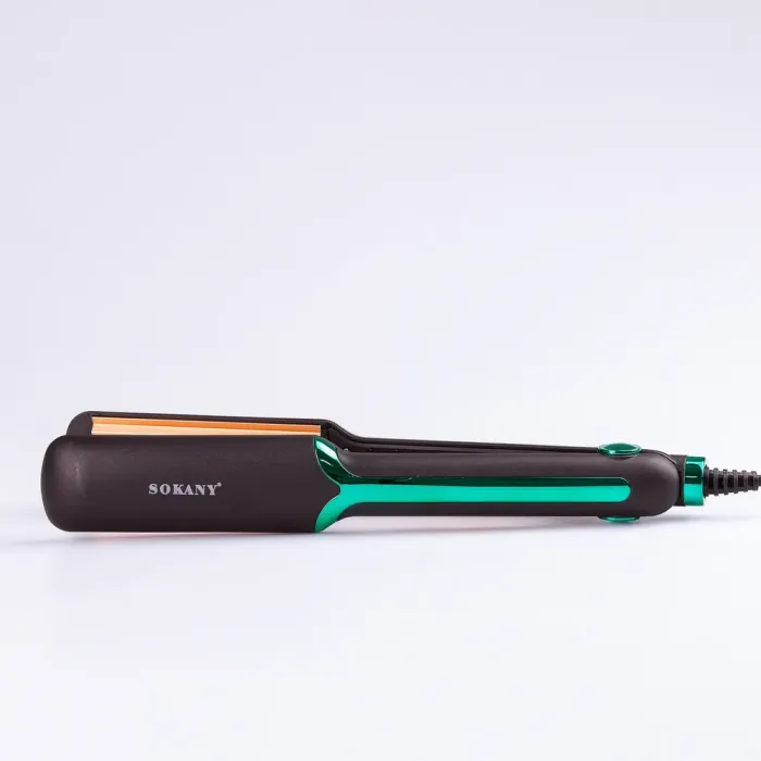 Щипці гофре для волосся професійні 40 Вт випрямляч плойка з індикатором роботи Sokany SK-1906 (SK1906GR) - зображення 2